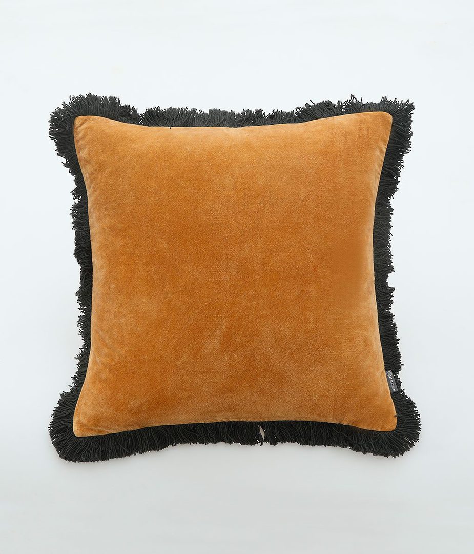 MM Linen - Sabel Cushion - Honey/Charcoal image 0